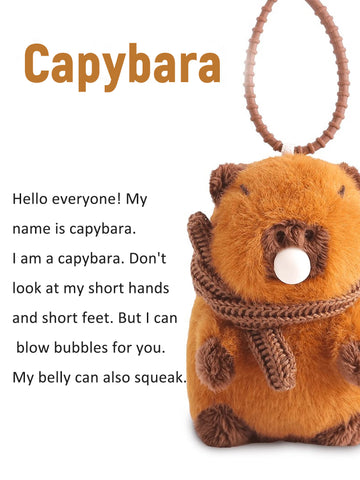 Kapibara stuffed animal, plush toy, cuddly pillow, Giant River Otter (a.k.a. Capybara), internet celebrity-style cute doll, perfect as a gift for giving, a lovely companion