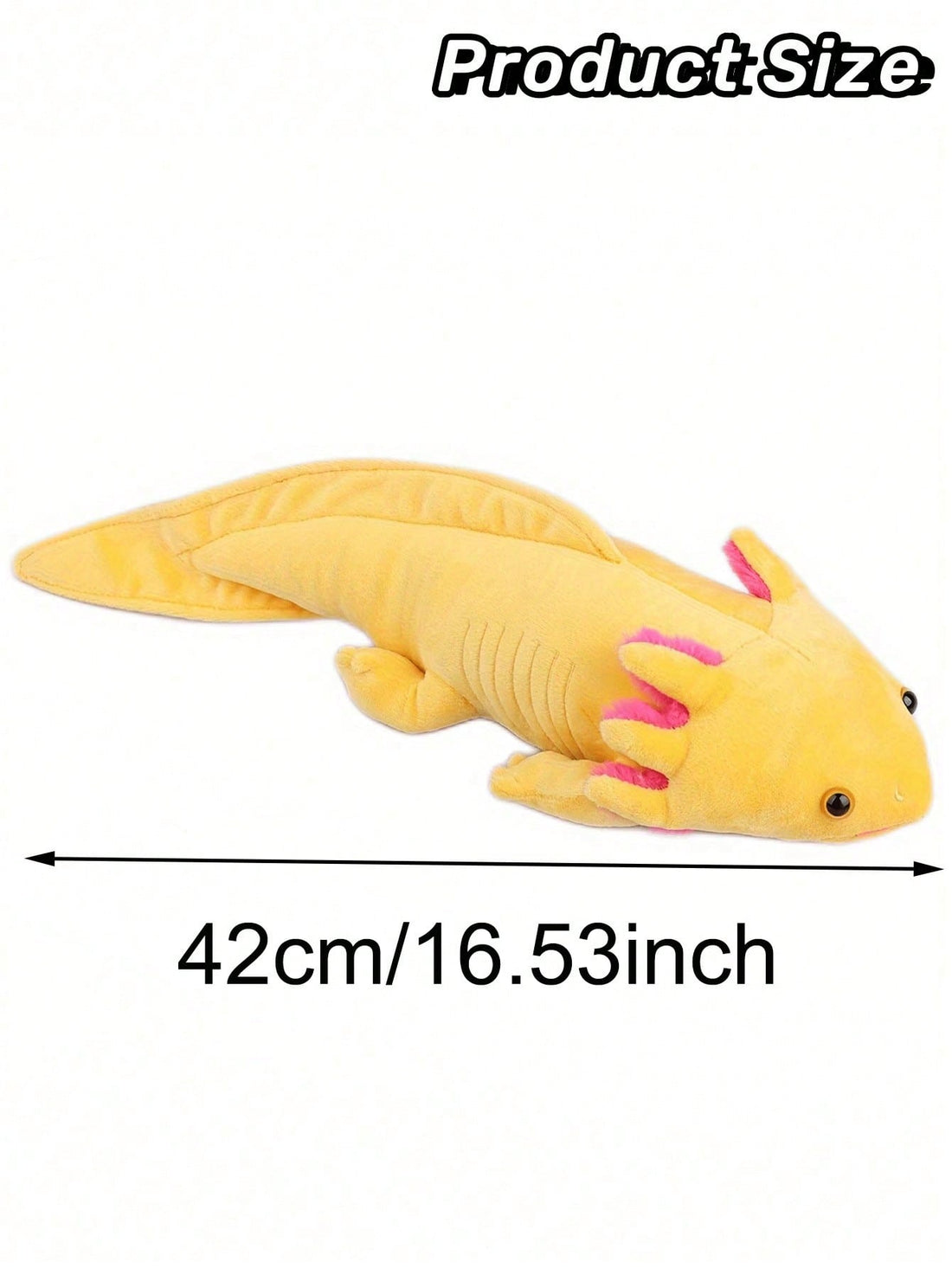 Molutian 42cm/16.53in Cartoon Axolotl Plush Axolotl Plush Realistic Ambystoma Creepy Amphibians Plush Toys Home Decoration Birthday Partyblox Fruit,Glow,Peluches,Axolotl,Toys,Kids Toys Multicolor