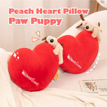 Valentines Plush, Dog Stuffed Animals with Heart Plush, Cute Dog Plush Hugging Labrador Stuffed Animal for Kids, Valentines Day Gifts for Her Him Boys Girls Party Wedding Decor