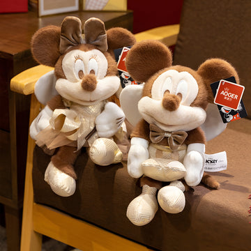 Disney Golden Mickey & Minnie Stuffed Toys