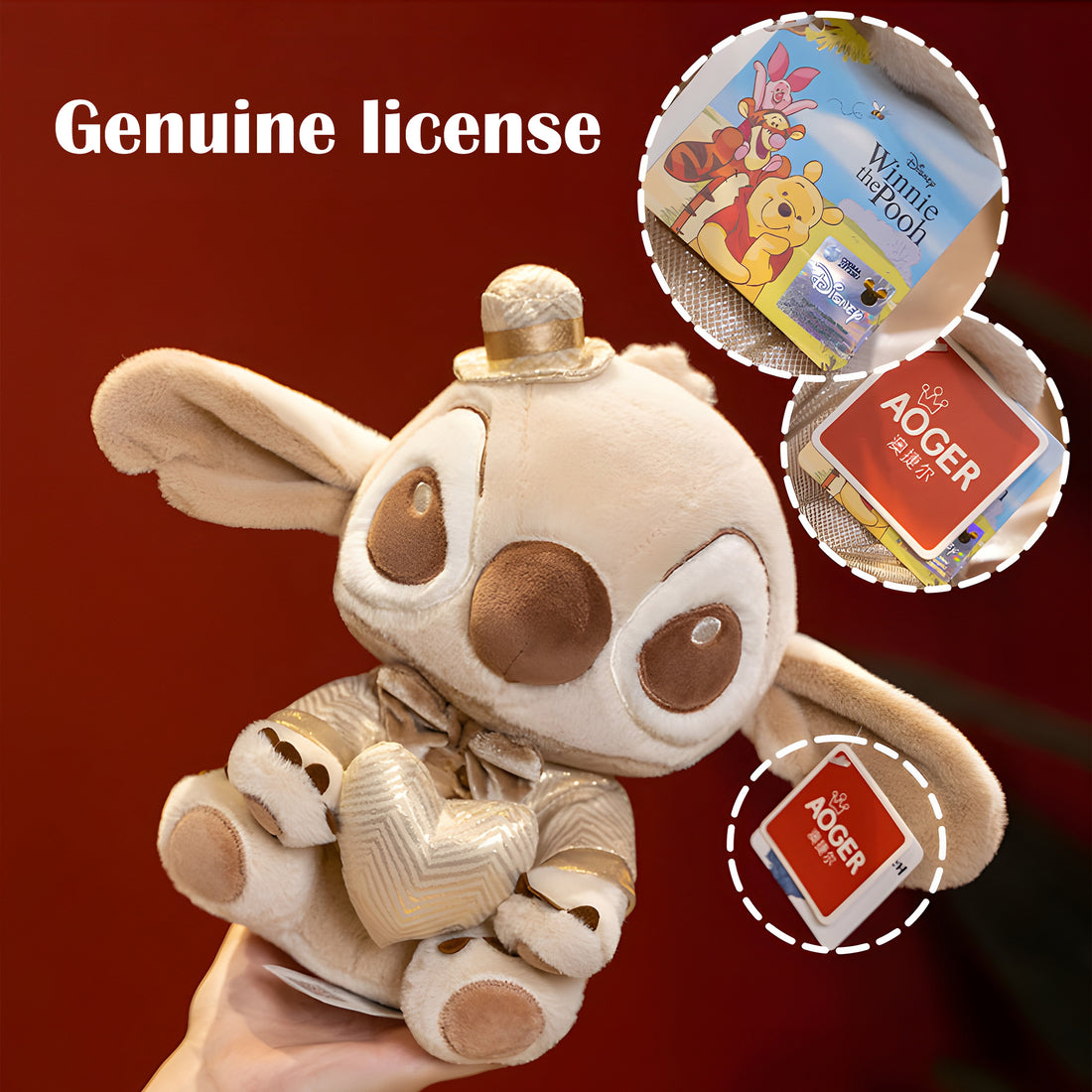 Disney Stitch Golden Plush Dolls Ideal Gifts
