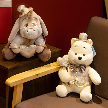 Winnie the Pooh and Eeyore Golden Plush Dolls