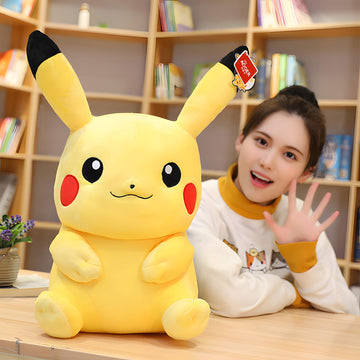 Smiling Pikachu Plush Toys - Multiple Sizes Available